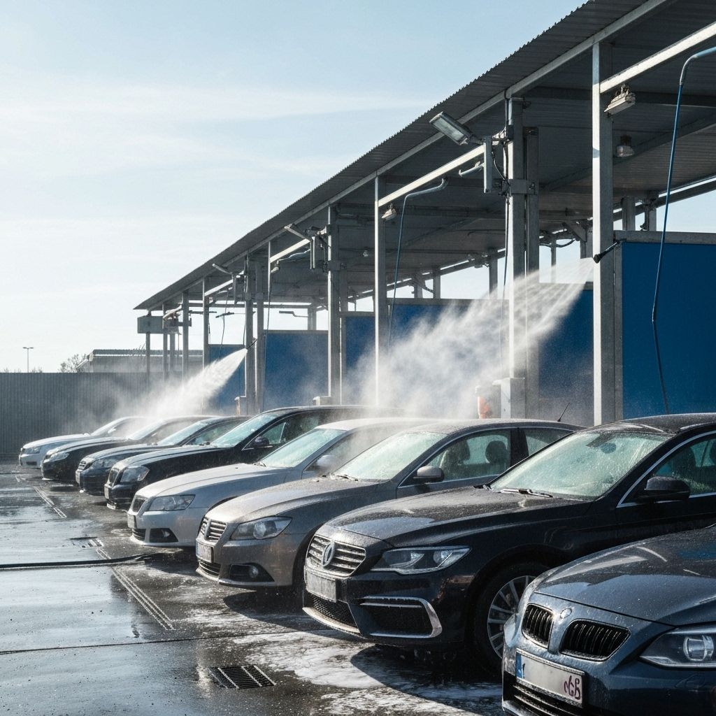 Modern car wash facility